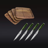 Steak Knife & Bistecca Plate Set, 8-pc (Green)