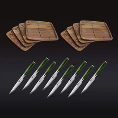 Steak Knife & Bistecca Plate Set, 16-pc (Green)