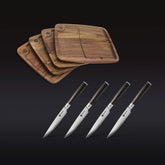 Steak Knife & Bistecca Plate Set, 8-pc (Espresso)