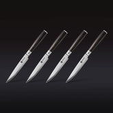 Damascus Steel Steak Knife Set, 4-pc (Espresso)