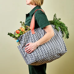 The Everything Everywhere Bag (Chevron-Slate)